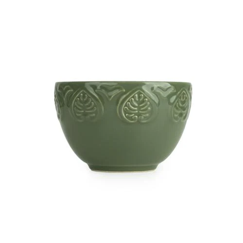 Fig & Apple Meze Scented Candle in Green Bowl - Image 5