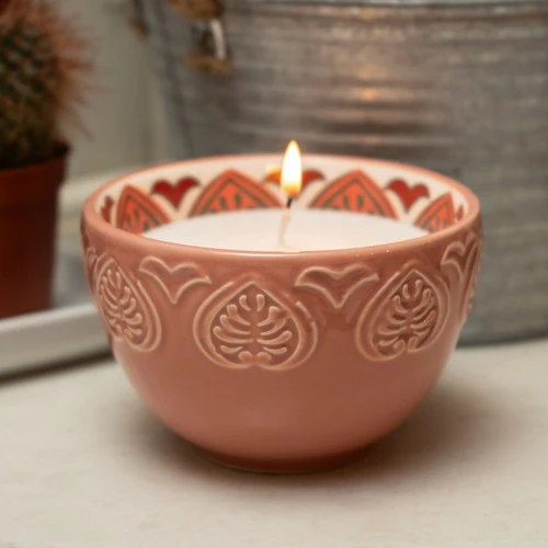 Moroccan Spice Meze Scented Candle in Terracotta Bowl - Image 3