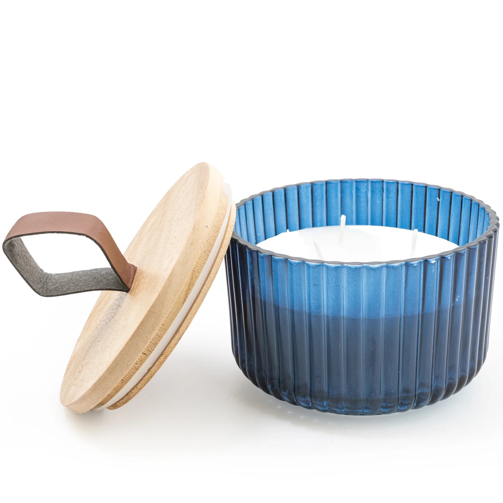 Azure Ridge Candle with Wooden Lid with Midnight Pomegranate Essence - Image 2