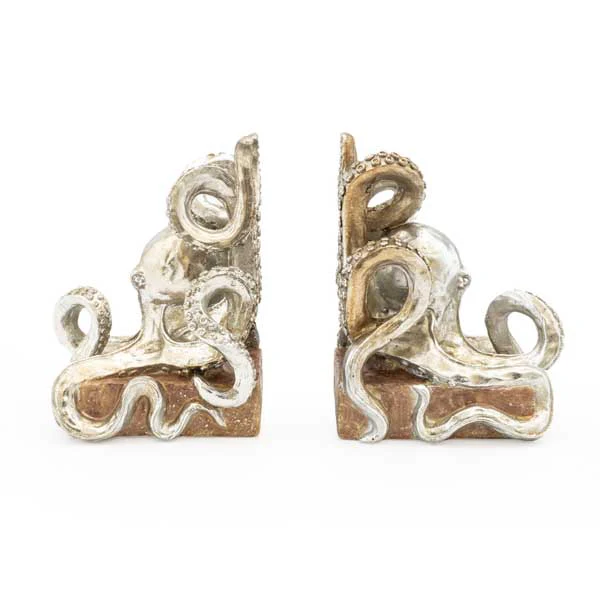 Lavish Octopus Bookends Silver - Image 6