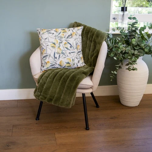 Olive Print Cushion - Image 4