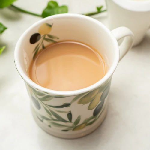 Artisan Tankard Mug with Olive Print Design - Image 2