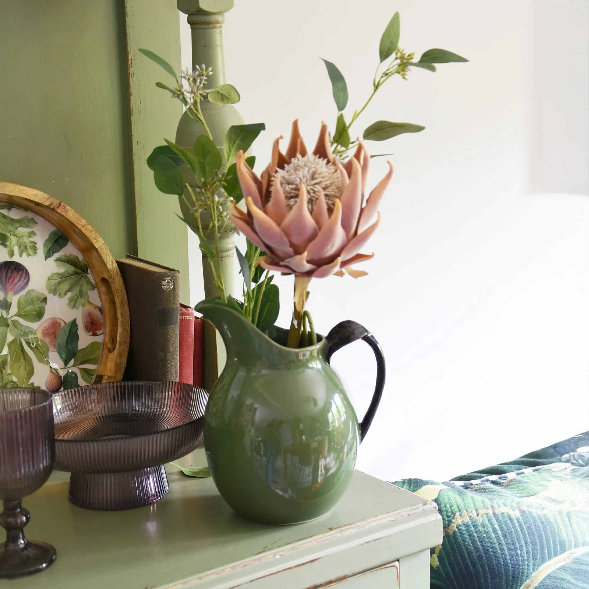 Olive Reactive Glaze - Jug - Image 2