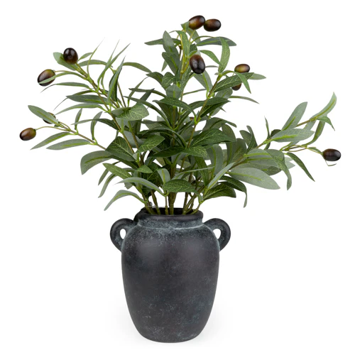 40cm Olive Tree in Decorative Vase – Artificial Indoor Plant - Image 3