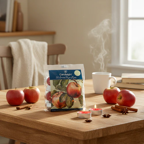 Orchard Apple and Nutmeg Scented Night Light Candles