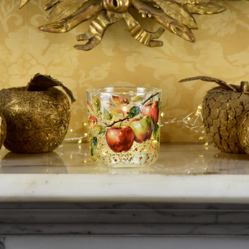 Orchard Apple & Nutmeg LED Glitter Candle - Image 2