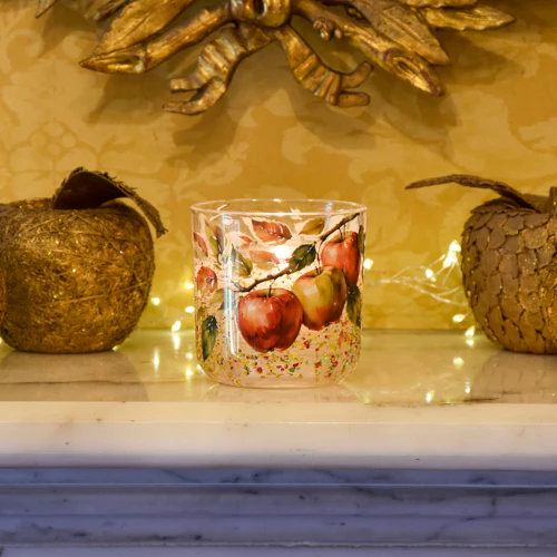 Orchard Apple & Nutmeg LED Glitter Candle - Image 3