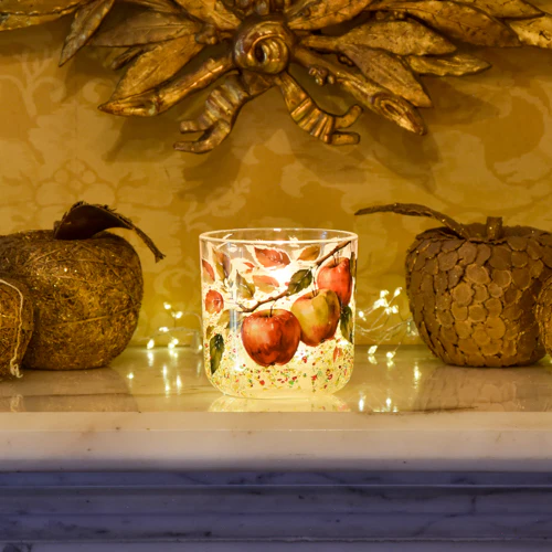 Orchard Apple & Nutmeg LED Glitter Candle - Image 6