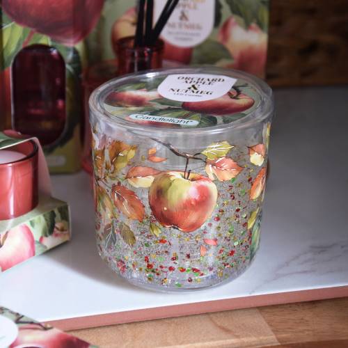 Orchard Apple & Nutmeg LED Glitter Candle - Image 7