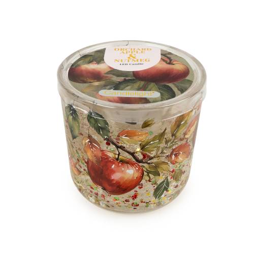 Orchard Apple & Nutmeg LED Glitter Candle - Image 9