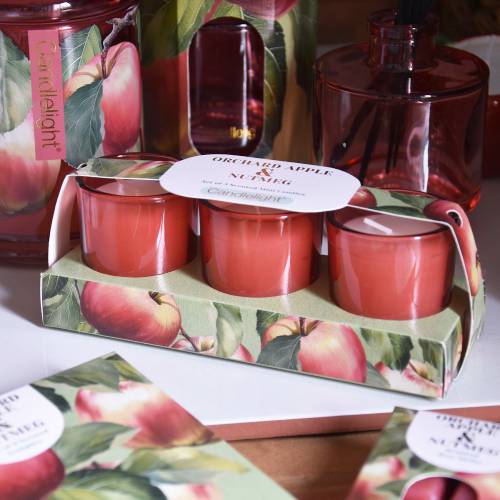 Orchard Apple & Nutmeg Trio Candles