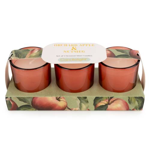 Orchard Apple & Nutmeg Trio Candles - Image 2