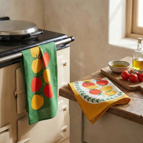 Set of 2 Tea Towels Tomatoes