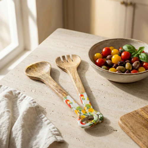 Spoon & Fork Mango Wood Tomatoes