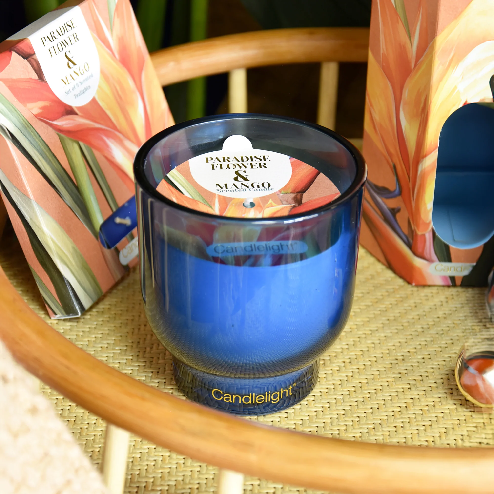 Paradise Blossom Medium Footed Candle