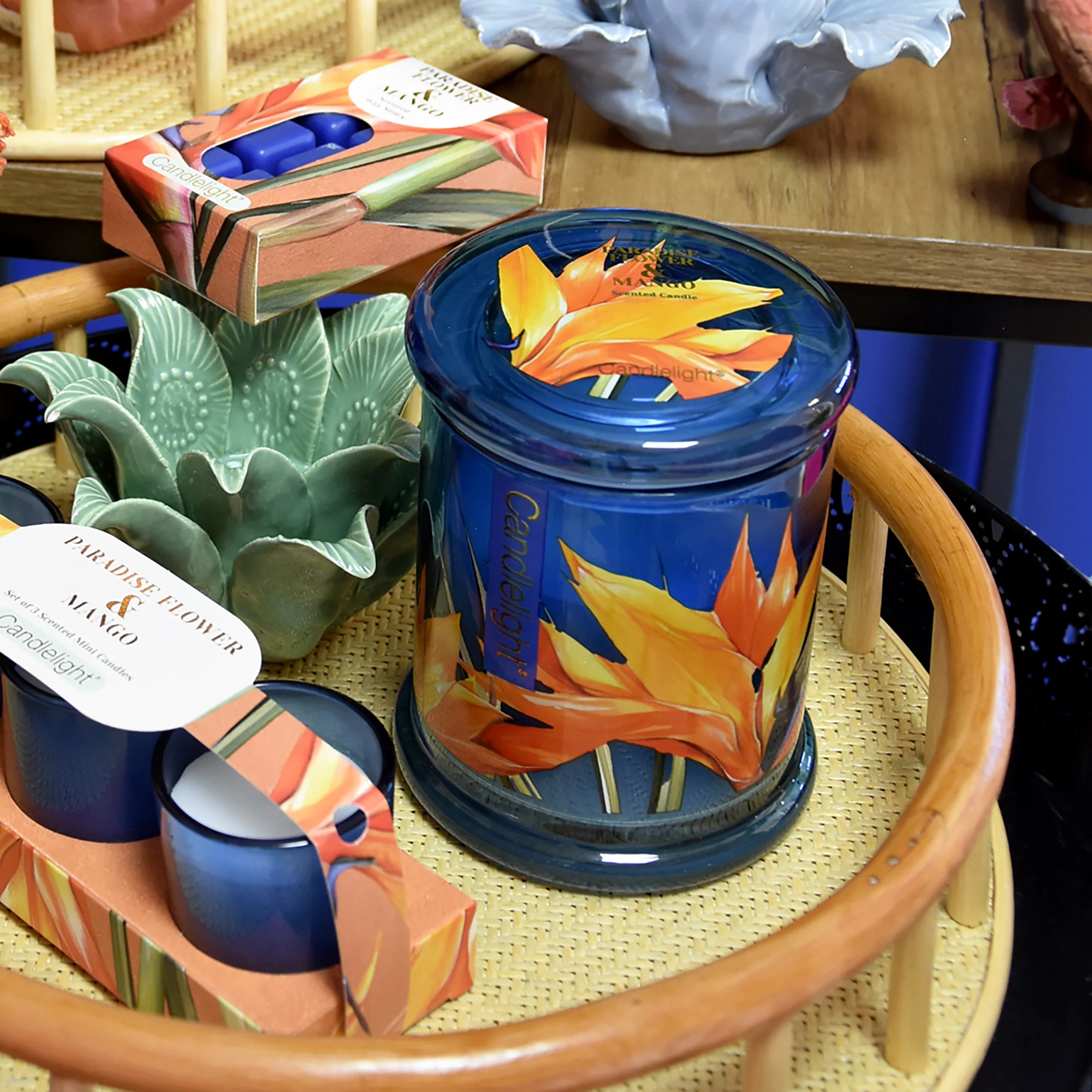 Paradise Flower & Mango Large Lidded Jar Candle - Image 2