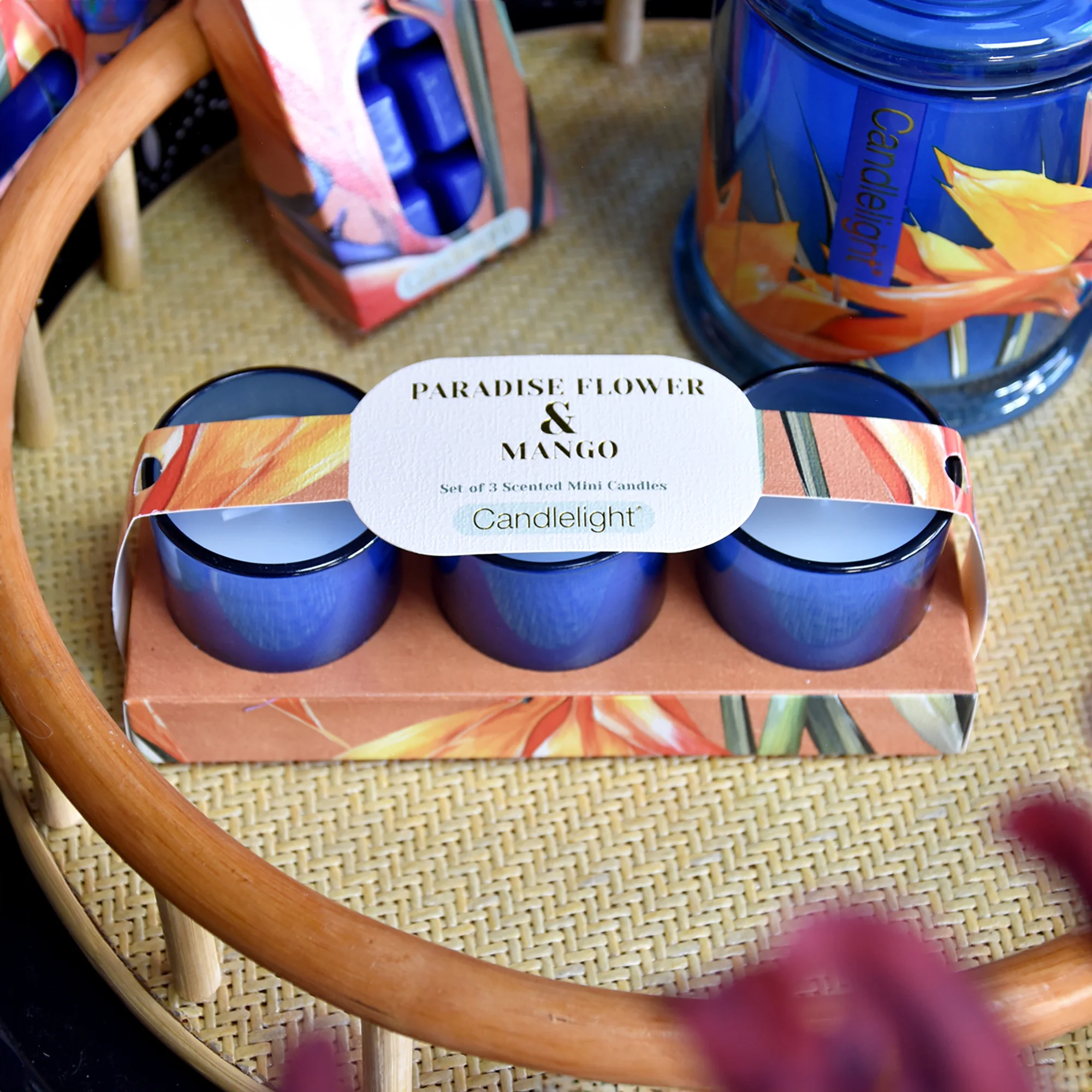 Paradise Flower & Mango Votive Candle Set