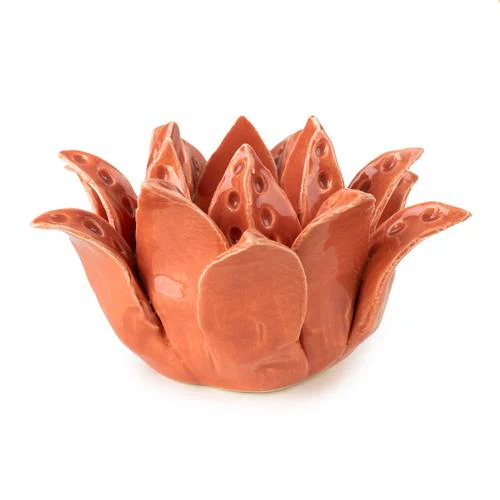 Paradise Flower Terracotta Tealight Holder - Image 5