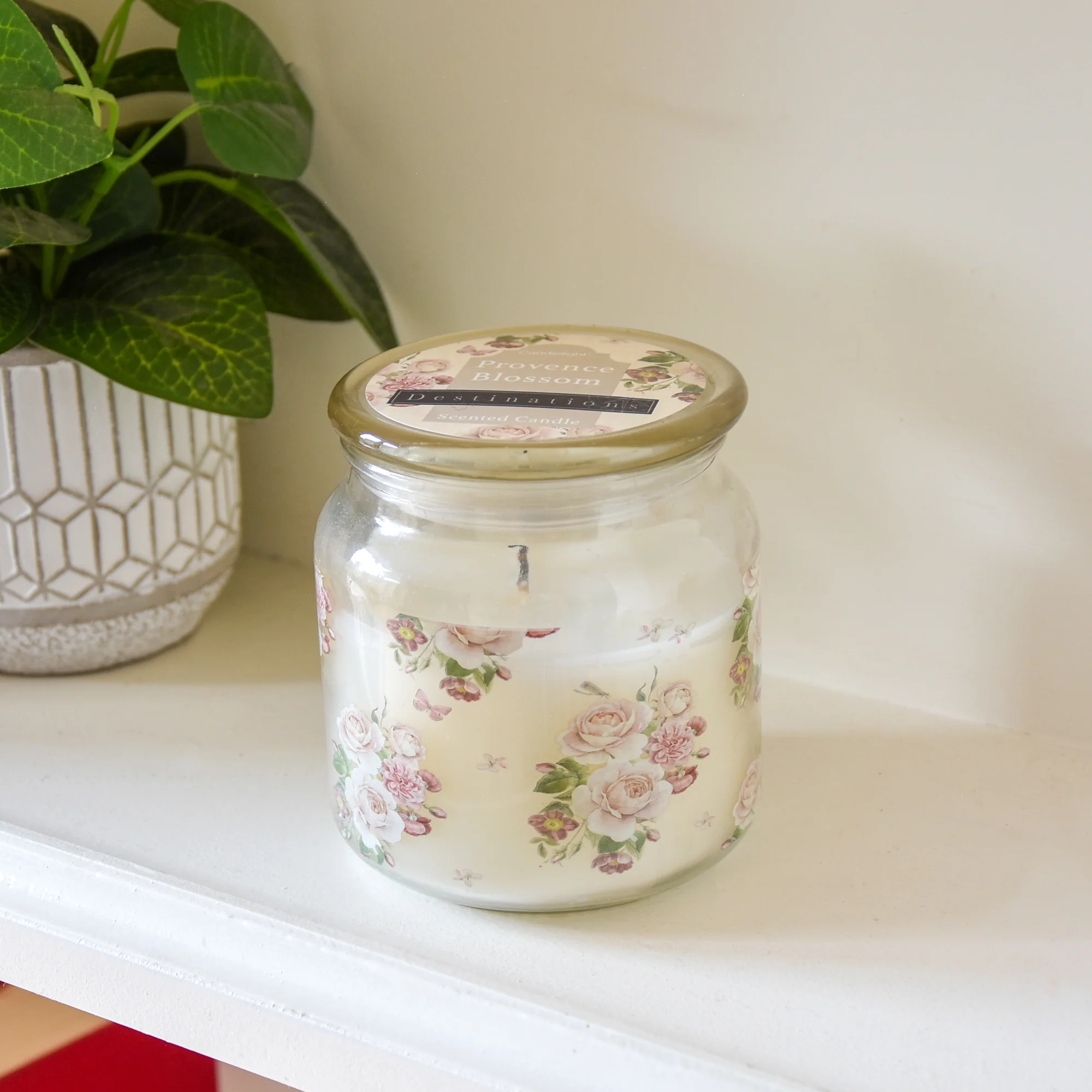 Parisian Window Box Scent 'Provence Blossom' Lidded Candle Jar