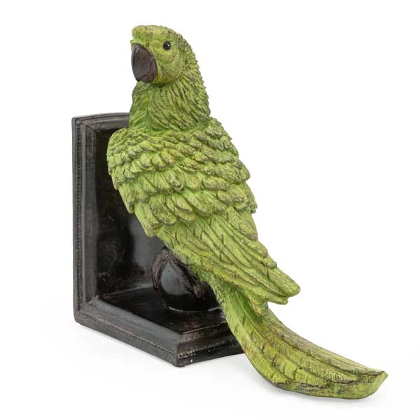 Exotic Green Parrot Ball Bookends - Image 5