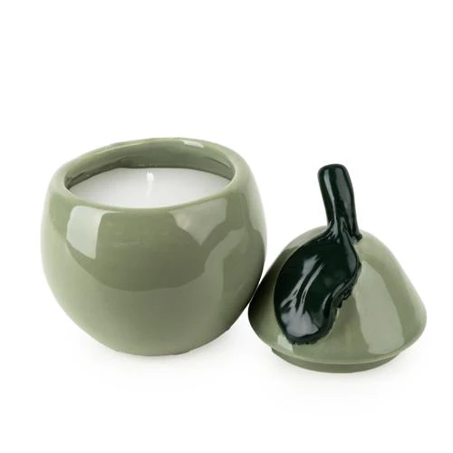 Pear-Shaped Ceramic Candle - Image 4