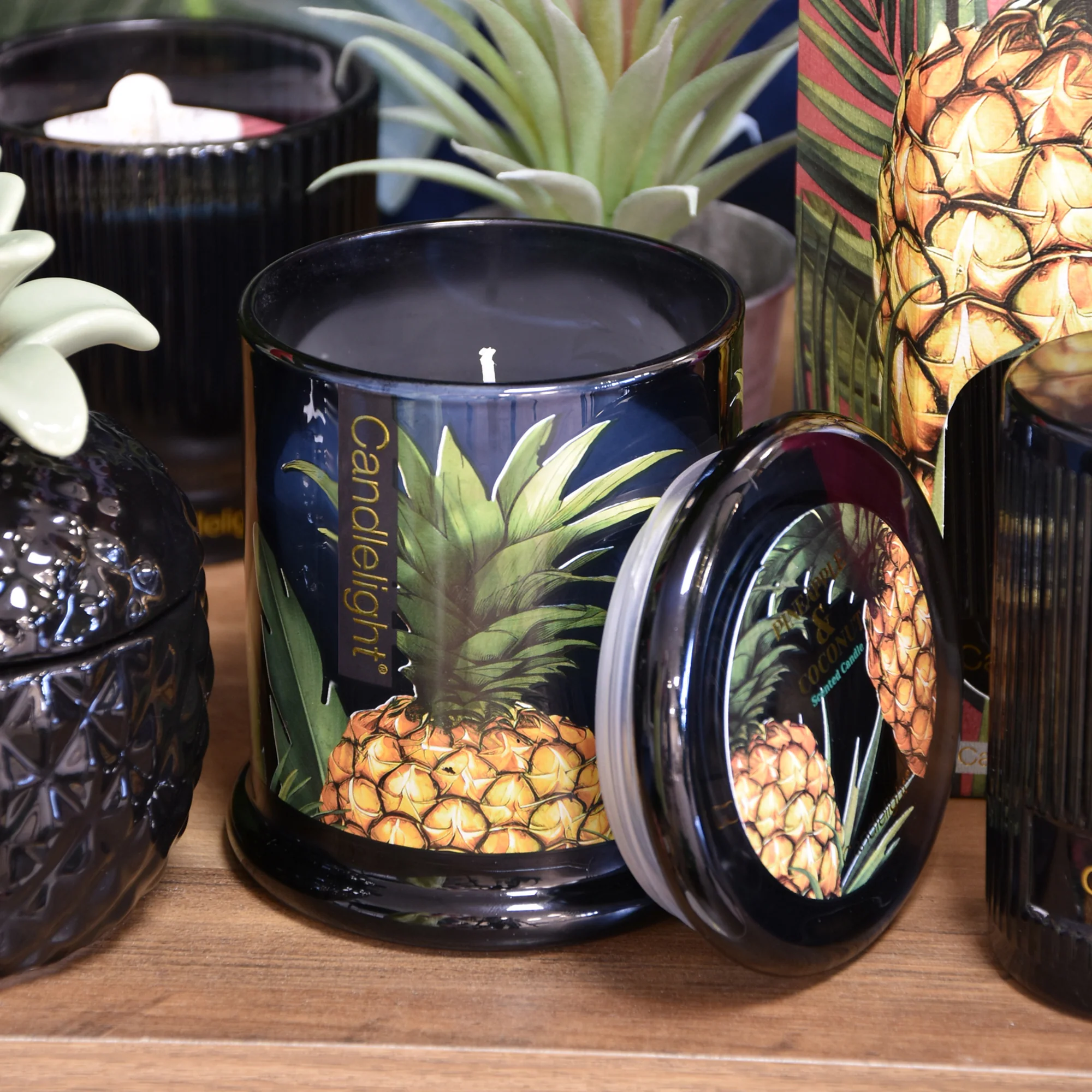 Pineapple & Coconut Large Lidded Jar Candle