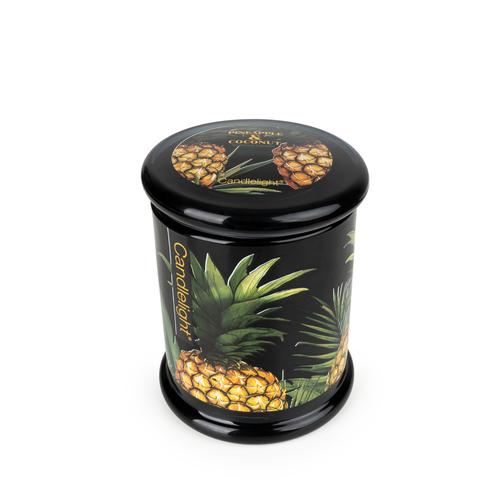 Pineapple & Coconut Large Lidded Jar Candle - Image 3