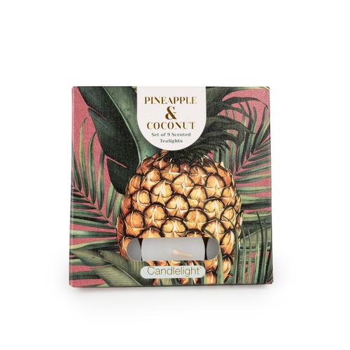 Pineapple & Coconut Set of 9 Tealights - Image 2
