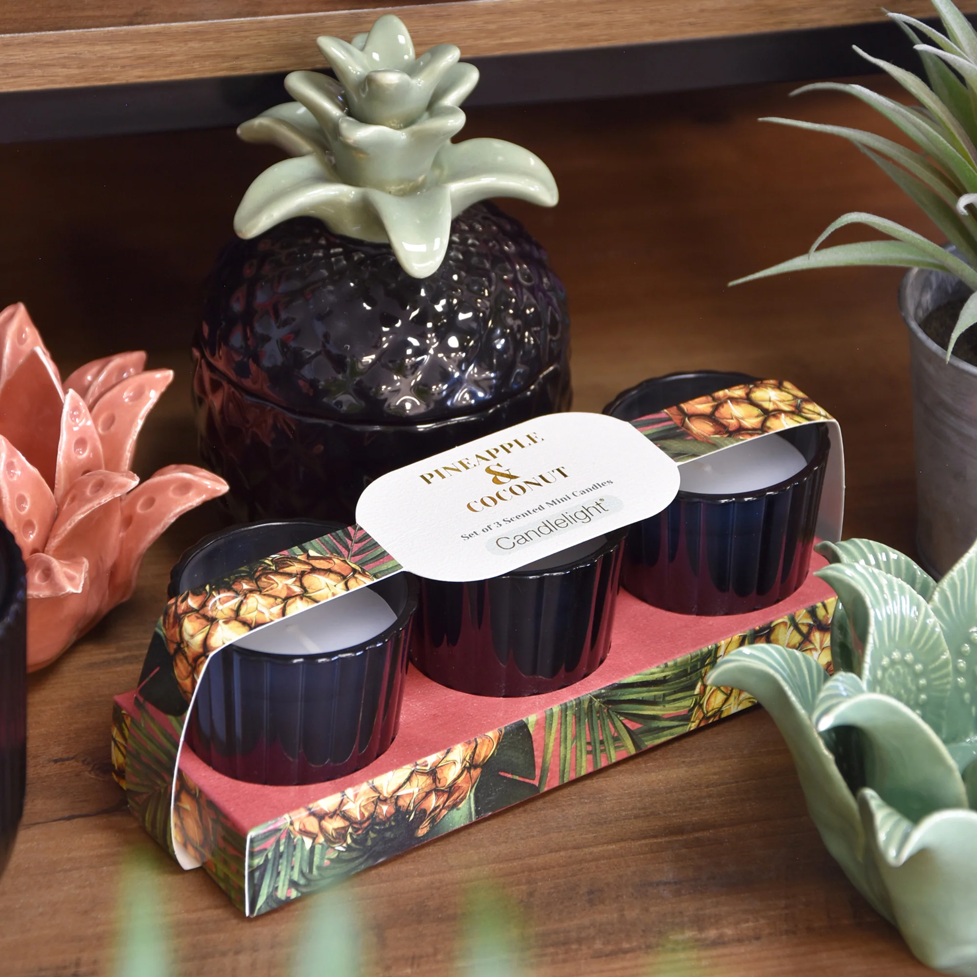 Pineapple & Coconut Votive Candle Set