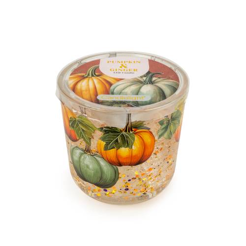 Pumpkin & Ginger LED Glitter Candle - Image 3