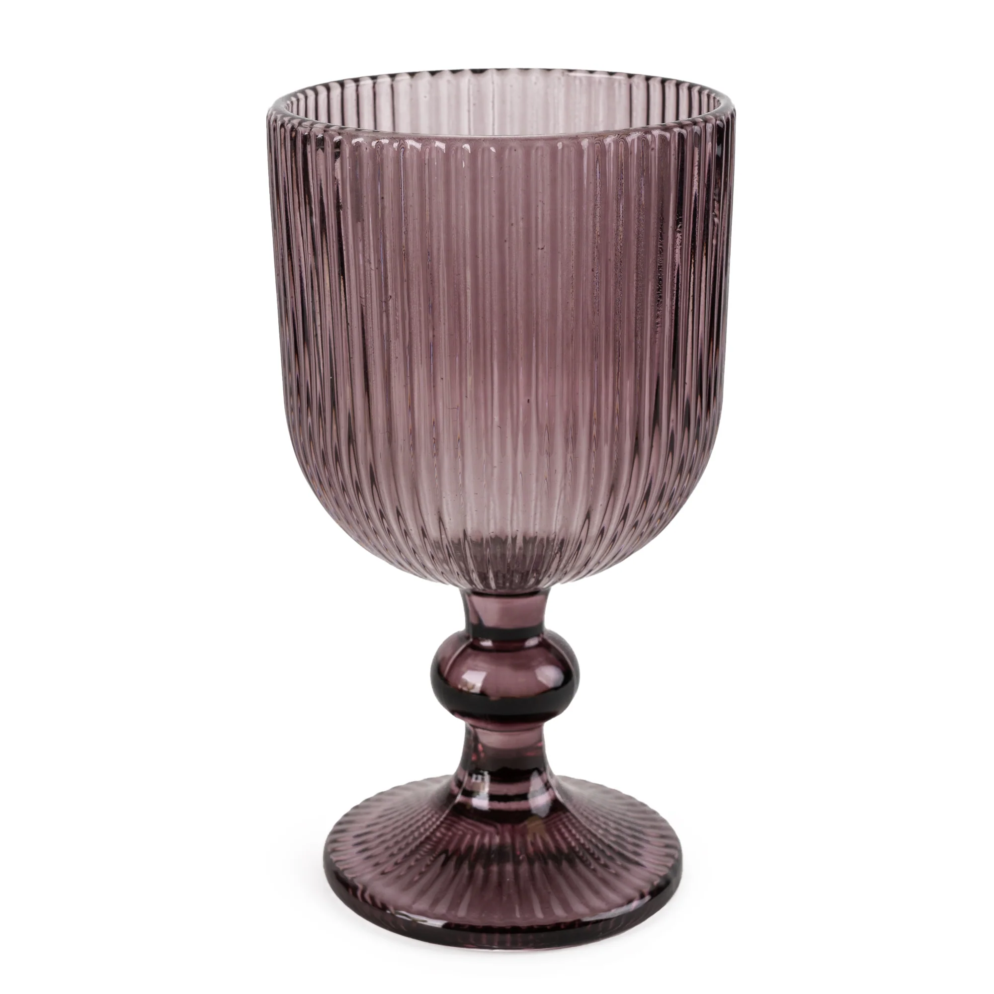 Stemmed Red Wine Glass In Plum - Image 2