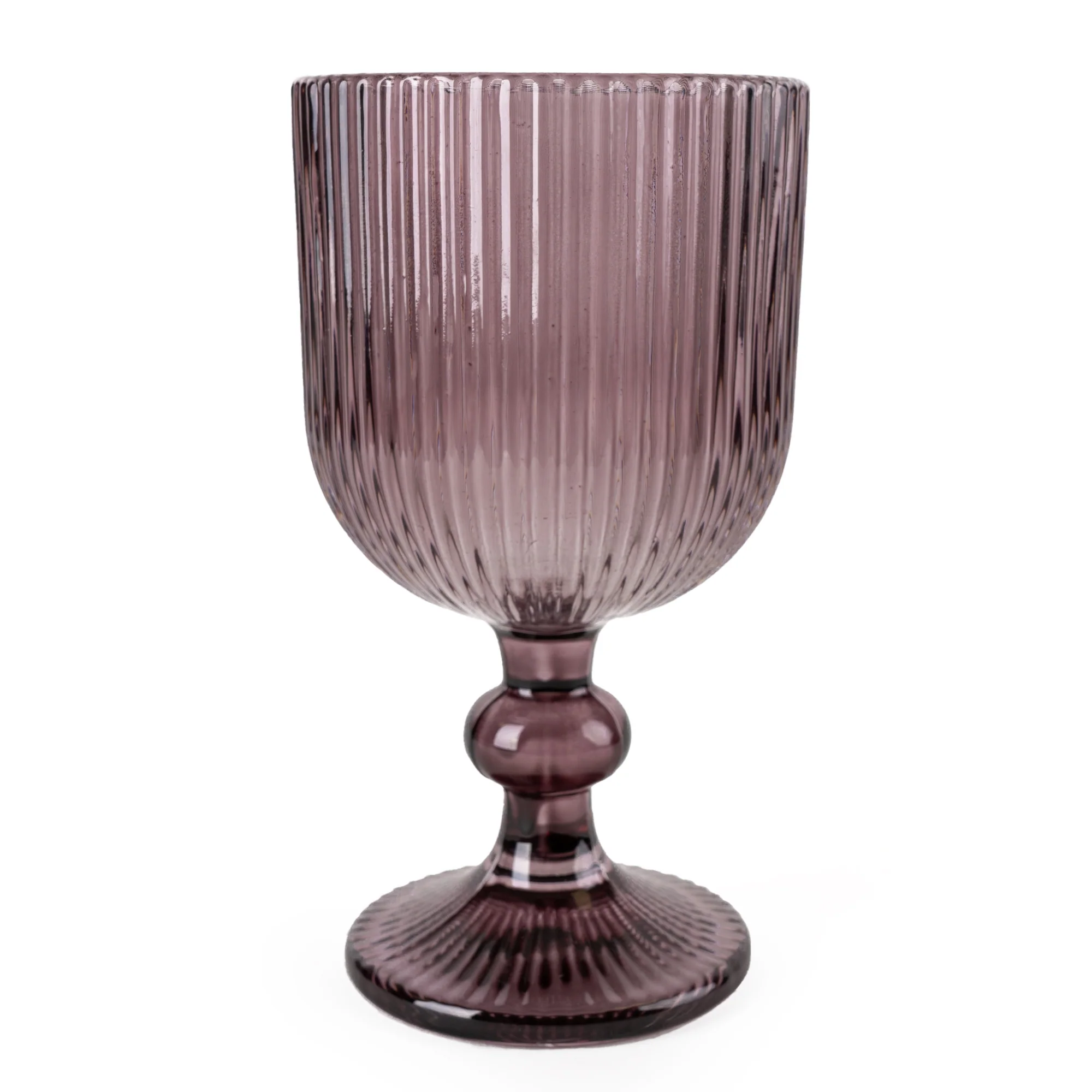 Stemmed Red Wine Glass In Plum - Image 3