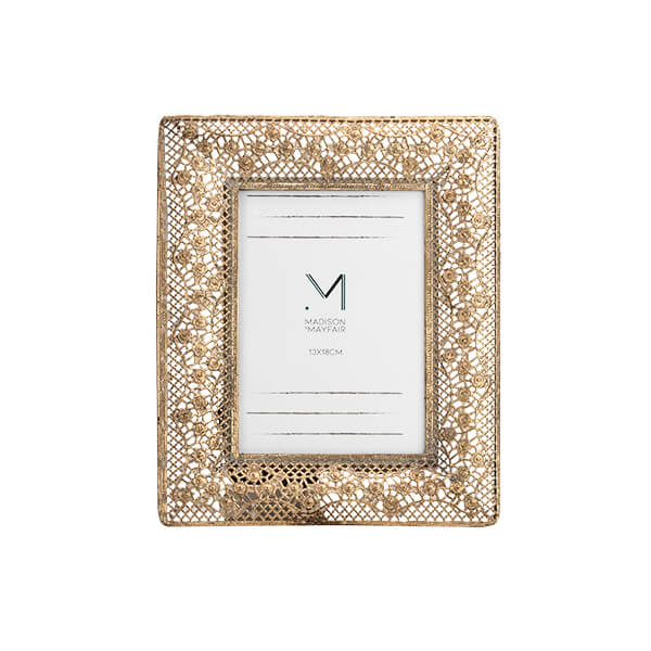Rectangle Gold Antique Small Photo Frame - Image 2