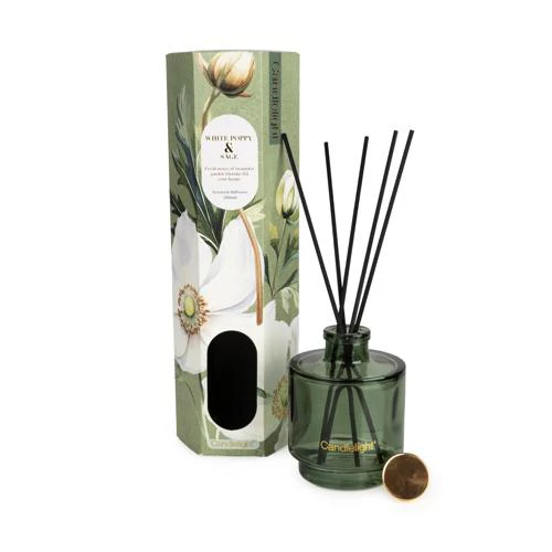 White Poppy & Sage Reed Diffuser - Image 3