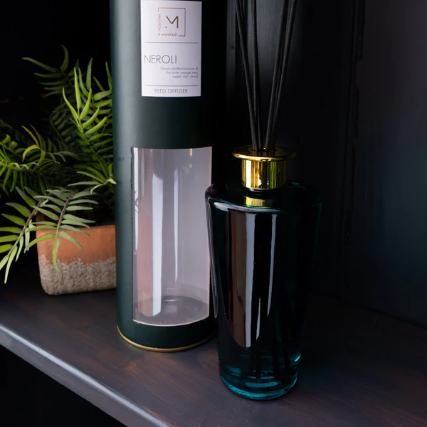 Refreshing Neroli Cotton Scented - Reed Diffuser in Sleek Glass Bottle, 500ML