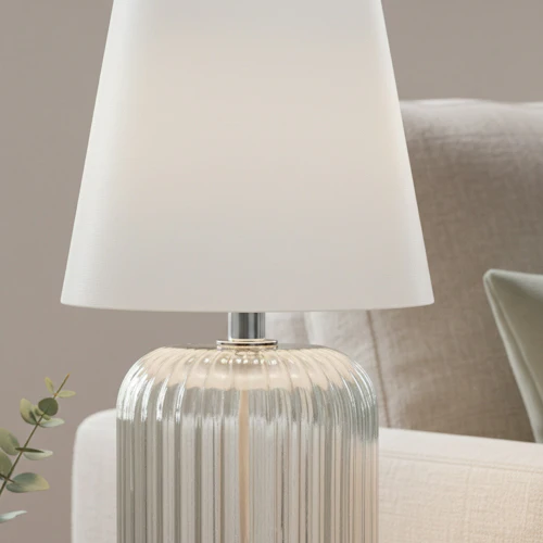 Ridged Glass LED Living Room Lamp - Image 7