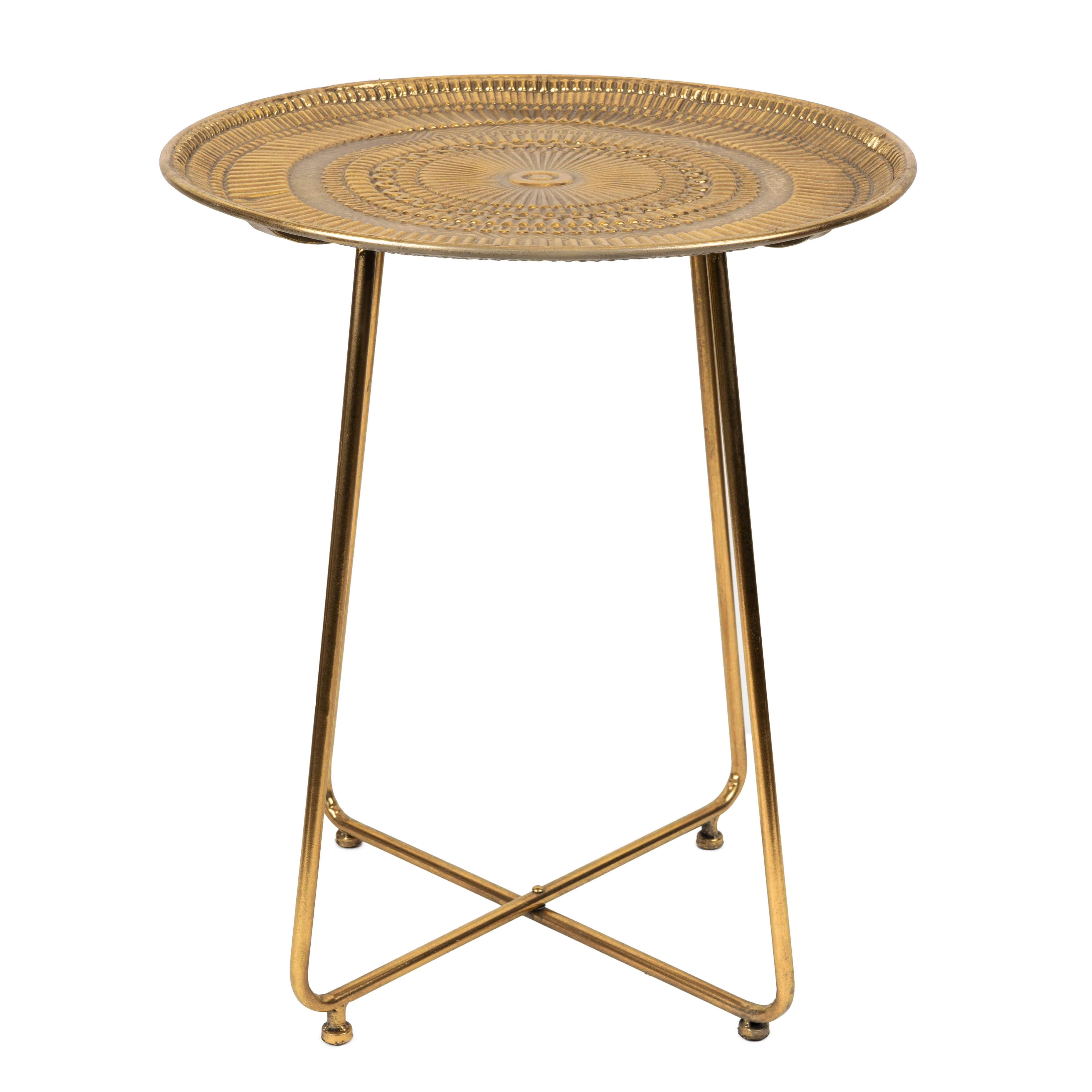Elegant Gold Side Table - Image 4