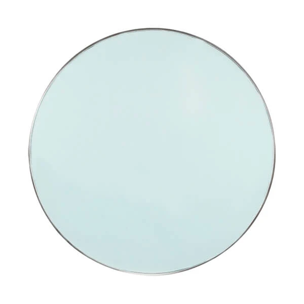 80CM Round Wall Mirror with a Silver Frame - Image 6