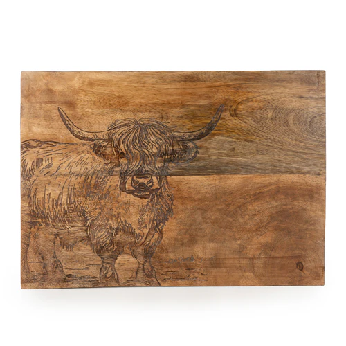 Rustic Wooden Highland Cow Placemats - Image 3