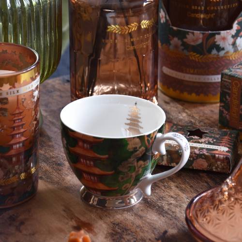 Samarkand Luxury Mug with Gold-Finished Base