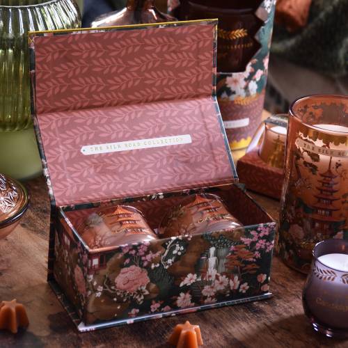 Samarkand Moroccan Red Cinnamon Candle Duo - Image 2