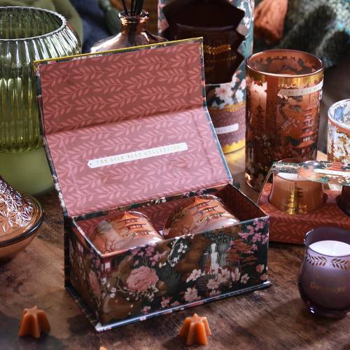 Samarkand Moroccan Red Cinnamon Candle Duo - Image 3