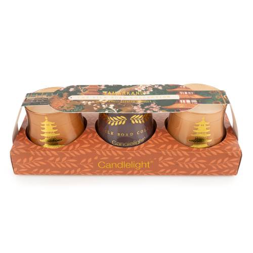 Samarkand Moroccan Red Cinnamon Candle Trio - Image 2