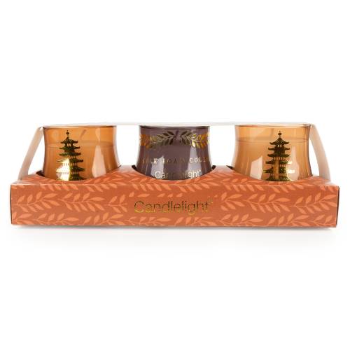 Samarkand Moroccan Red Cinnamon Candle Trio - Image 3