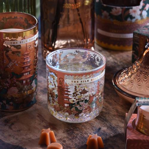 Samarkand Moroccan Red Cinnamon LED Glitter Candle - Image 2