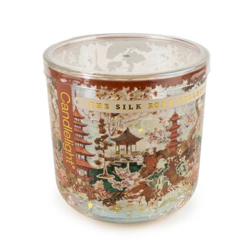 Samarkand Moroccan Red Cinnamon LED Glitter Candle - Image 4