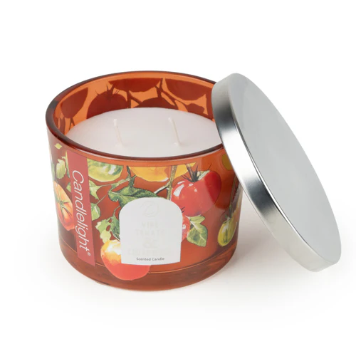 Candle with Metal Lid Vine Tomato & Cedarwood - Image 2