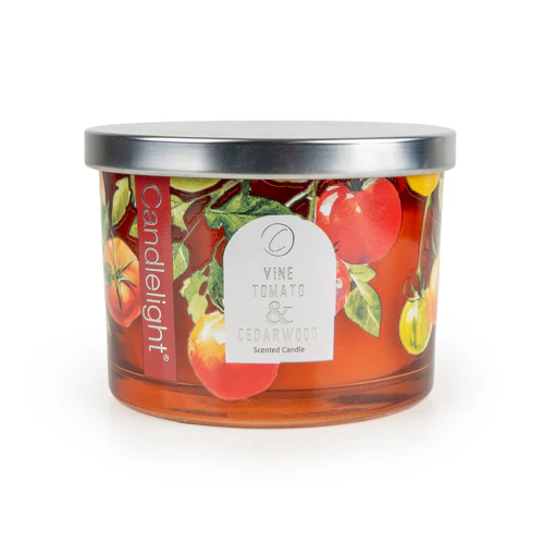 Candle with Metal Lid Vine Tomato & Cedarwood - Image 4