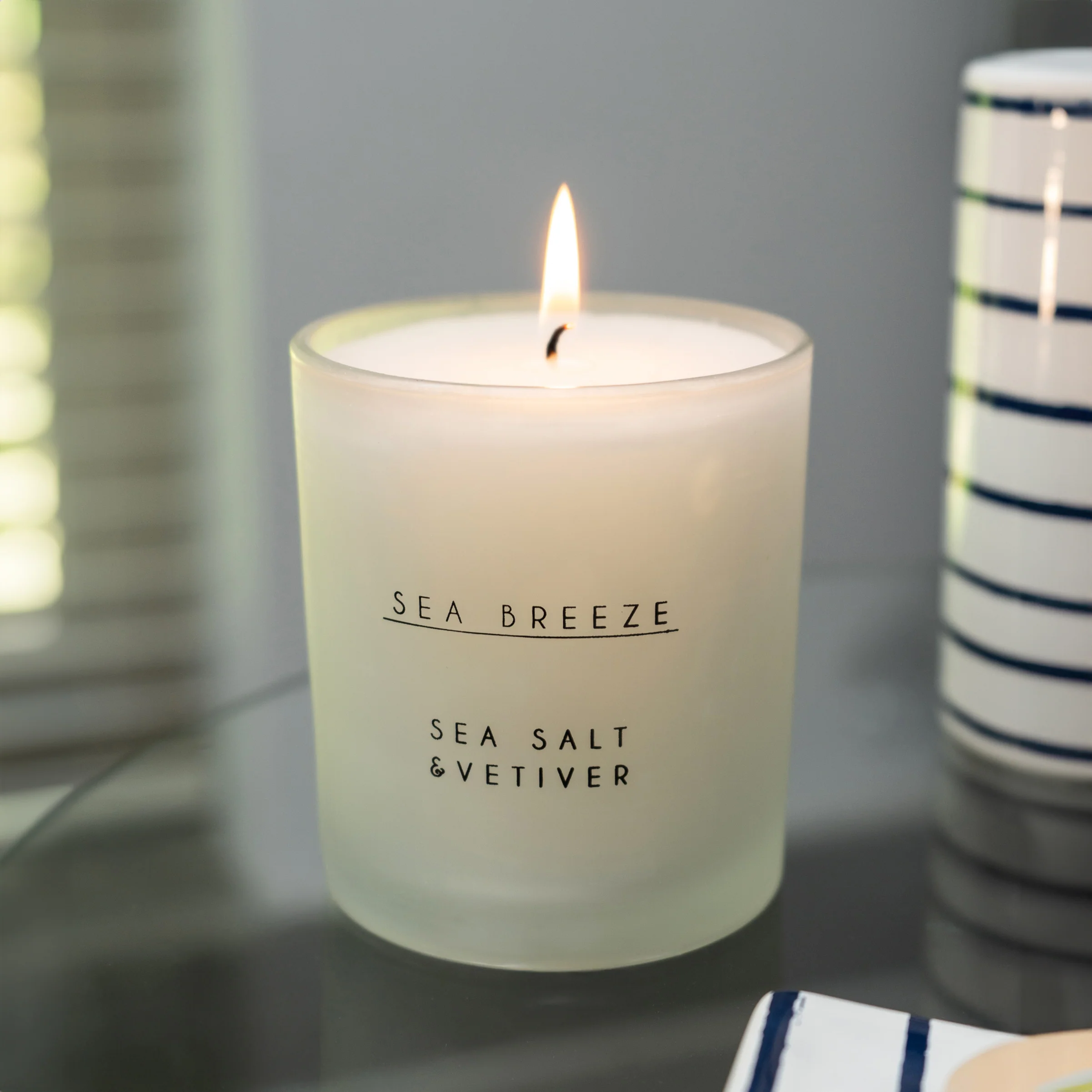 Scented Nautical Sea Salt Wax Filled Candle