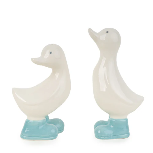 Set of 2 3D Ducks in Wellies Salt and Pepper Shakers - Image 3